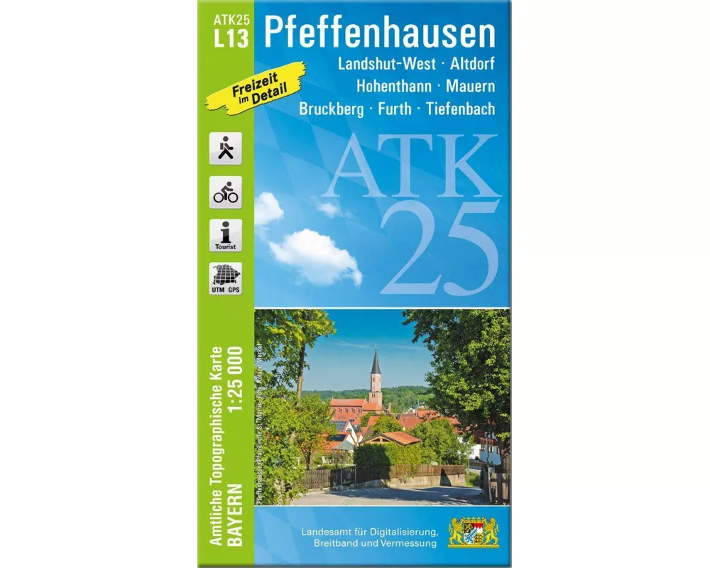 ATK25-L13 Pfeffenhausen (Amtliche Topographische Karte 1:25000)