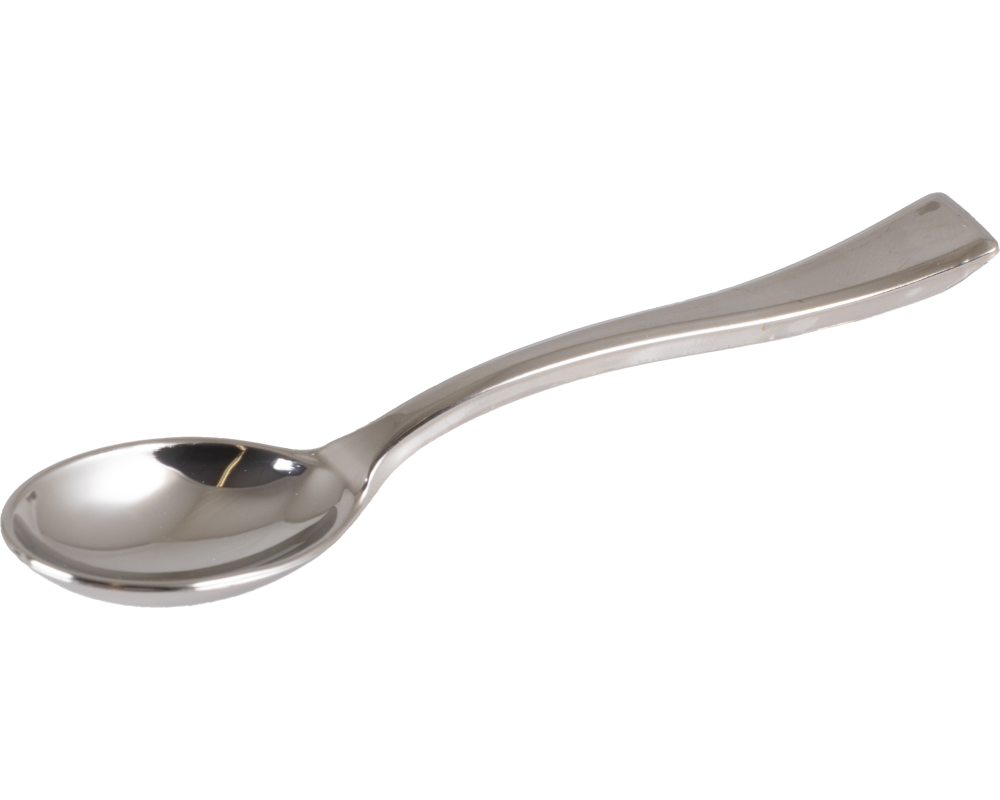 ELCO Mini-Plastik-Löffel 10cm 01060200-005 silber, 50Stk.