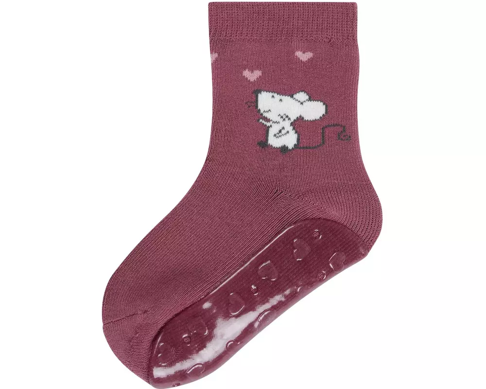 Sterntaler Antirutsch-Socken Maus Beerenrosa Gr. 23/24