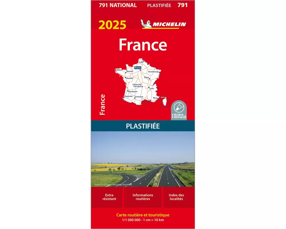 Michelin Frankreich 2025 (plastifiziert)