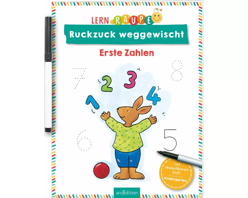 Lernraupe – Ruckzuck weggewischt! Erste Zahlen
