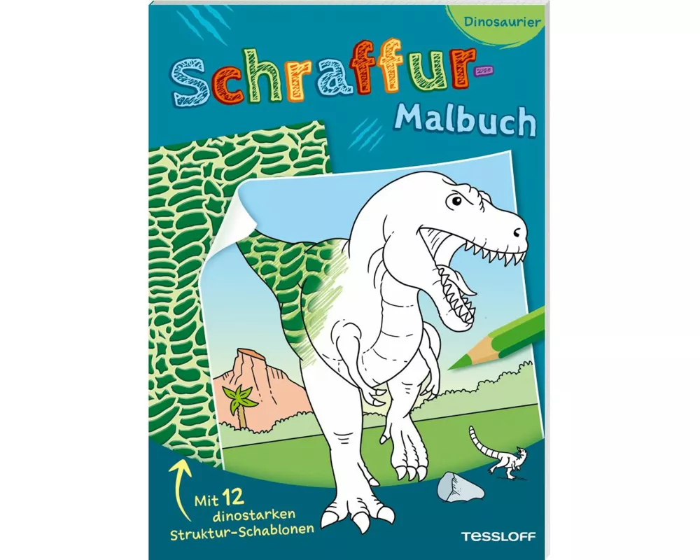 Schraffur-Malbuch. Dinosaurier