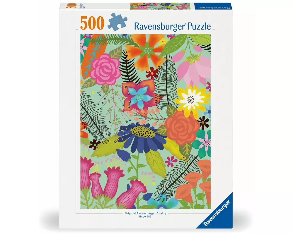 Erwachsenenpuzzle 500 Teile - Blumendschungel