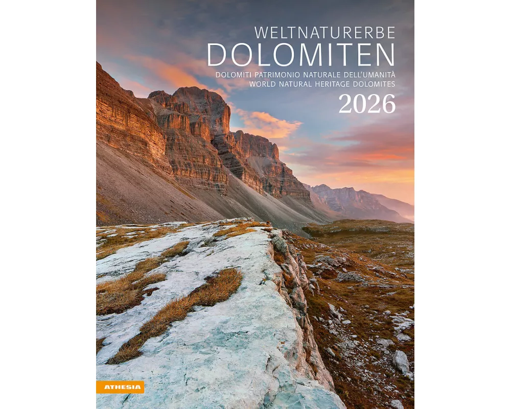 Weltnaturerbe Dolomiten Kalender 2026