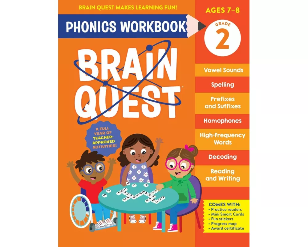 Brain Quest Phonics Workbook: Grade 2