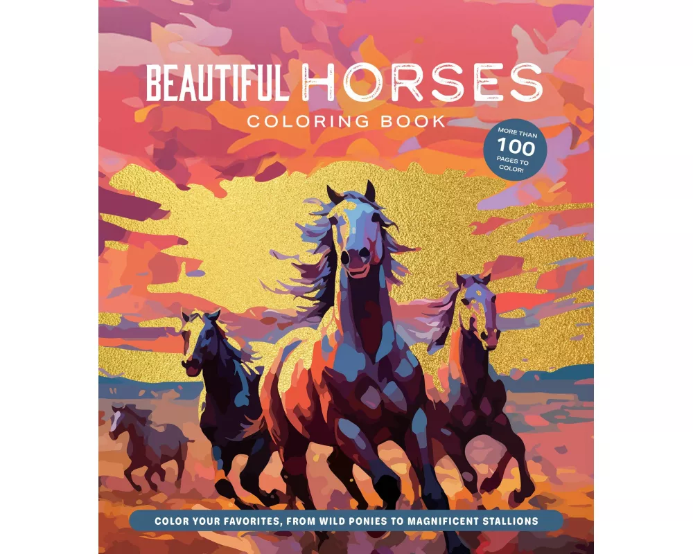 Beautiful Horses Coloring Book
