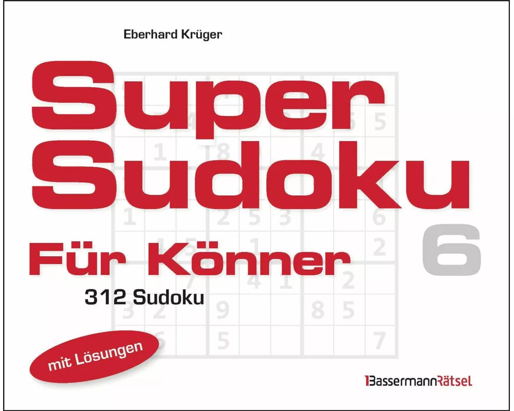 Supersudoku für Könner 6 (5 Exemplare à 3,99 €)