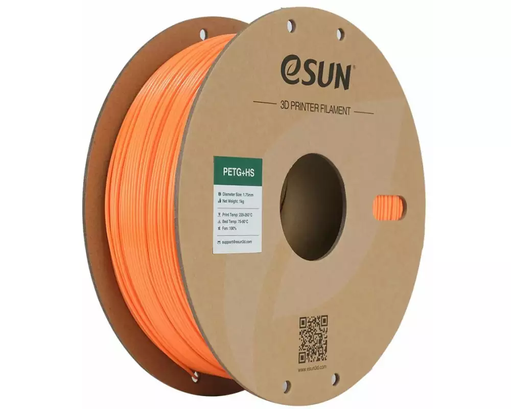 eSun Filament PETG+ HS Orange 1.75 mm 1 kg