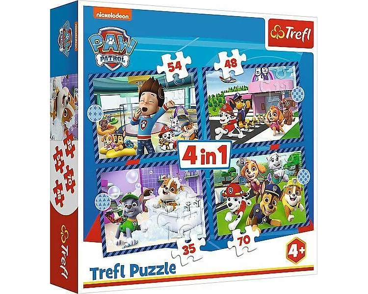 4 in 1 Puzzle - Paw Patrol Film