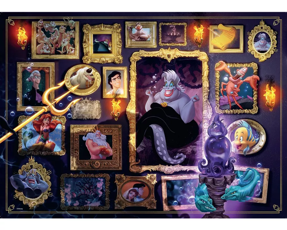 Erwachsenenpuzzle 1000 Teile - Disney Villainous - Ursula