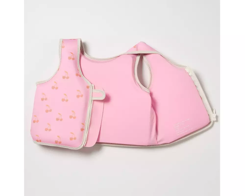 Sunnylife Kids Swim Vest 3-6 Cotton Candy Cherry Rosa