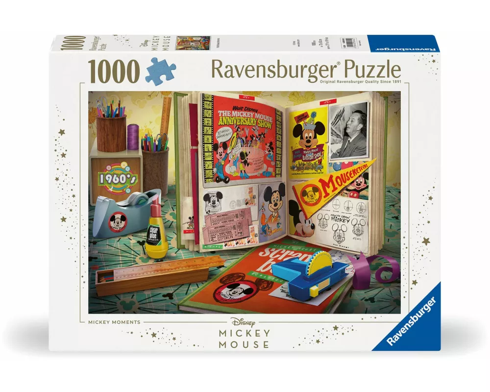 Erwachsenenpuzzle 1000 Teile - Disney Micky Maus - 1960 Mickey Moments