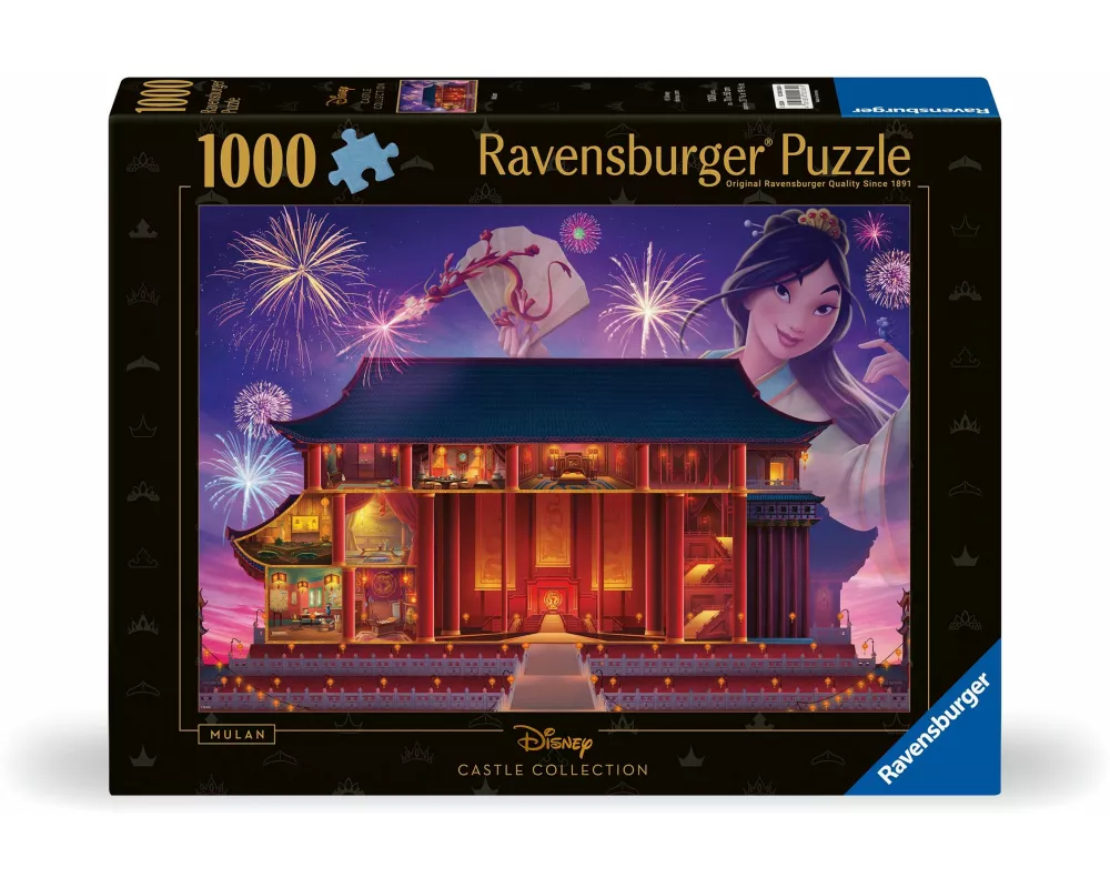 Erwachsenenpuzzle 1000 Teile - Disney Prinzessinnen - Disney Castles: Mulan
