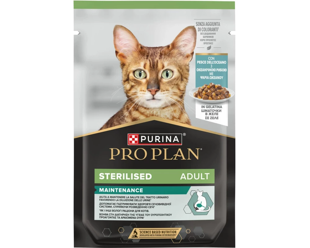 Purina Pro Plan Nassfutter Adult Sterilized Gelée Hochseefisch 26 x 85 g