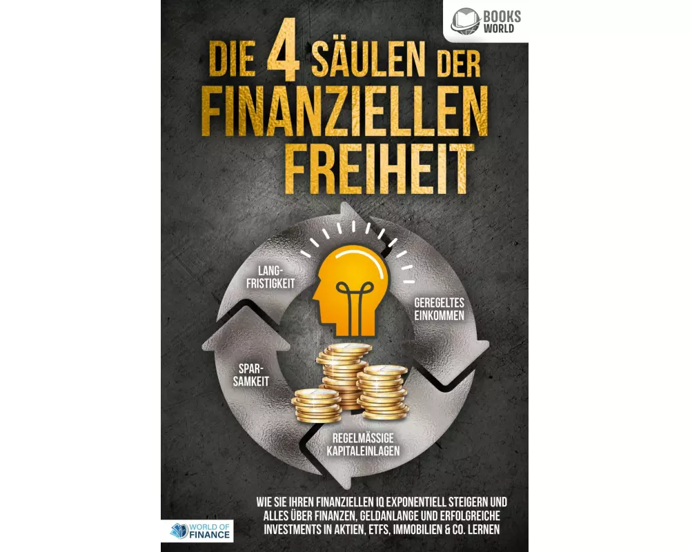 Die 4 Säulen der finanziellen Freiheit: Wie Sie Ihren finanziellen IQ exponentiell steigern und alles über Finanzen, Geldanlange und erfolgreiche Inve