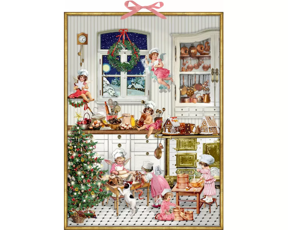 Zettel-Adventskalender – Nostalgische Weihnachtsbäckerei