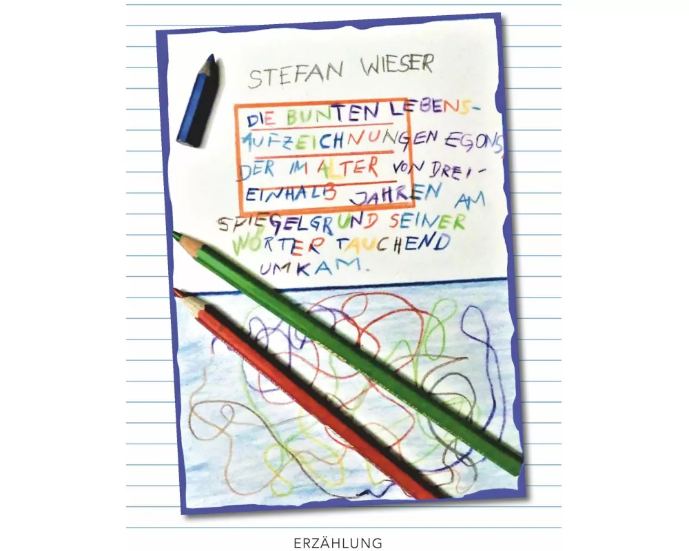 Die bunten Lebensaufzeichnungen Egons, der im Alter von dreieinhalb Jahren am Spiegelgrund seiner Wörter tauchend umkam