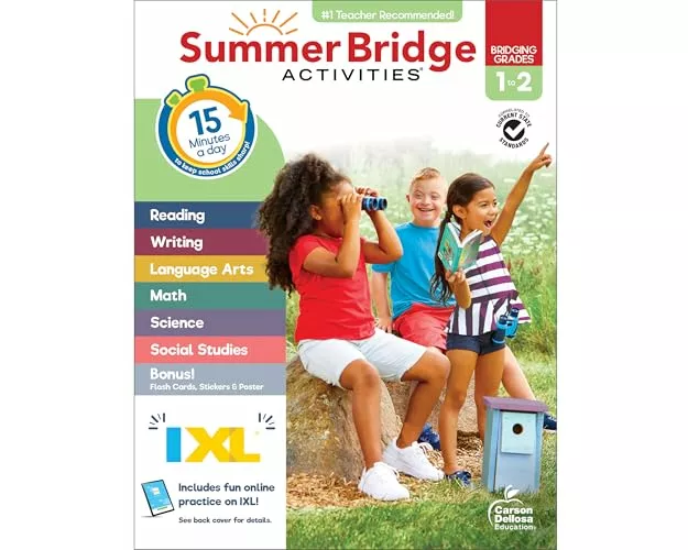 Summer Bridge Activities, Grades 1 - 2