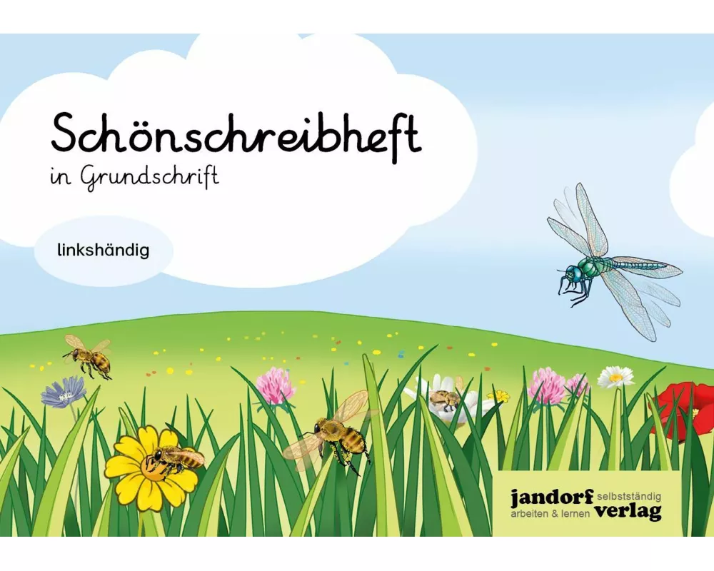 Schönschreibheft in GS - linkshändig - Grundschrift
