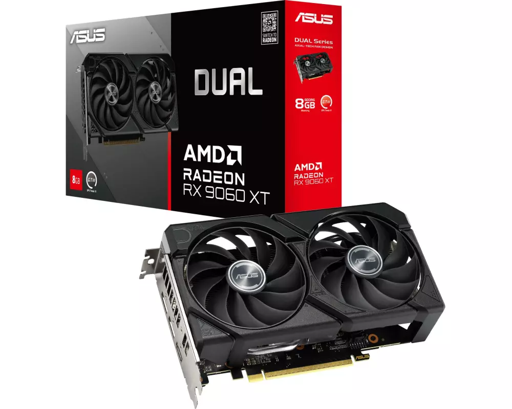ASUS Grafikkarte AMD Radeon RX9060 XT Dual 8GB