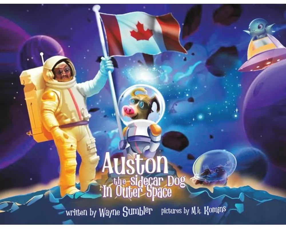 Auston the Sidecar Dog in Outer Space