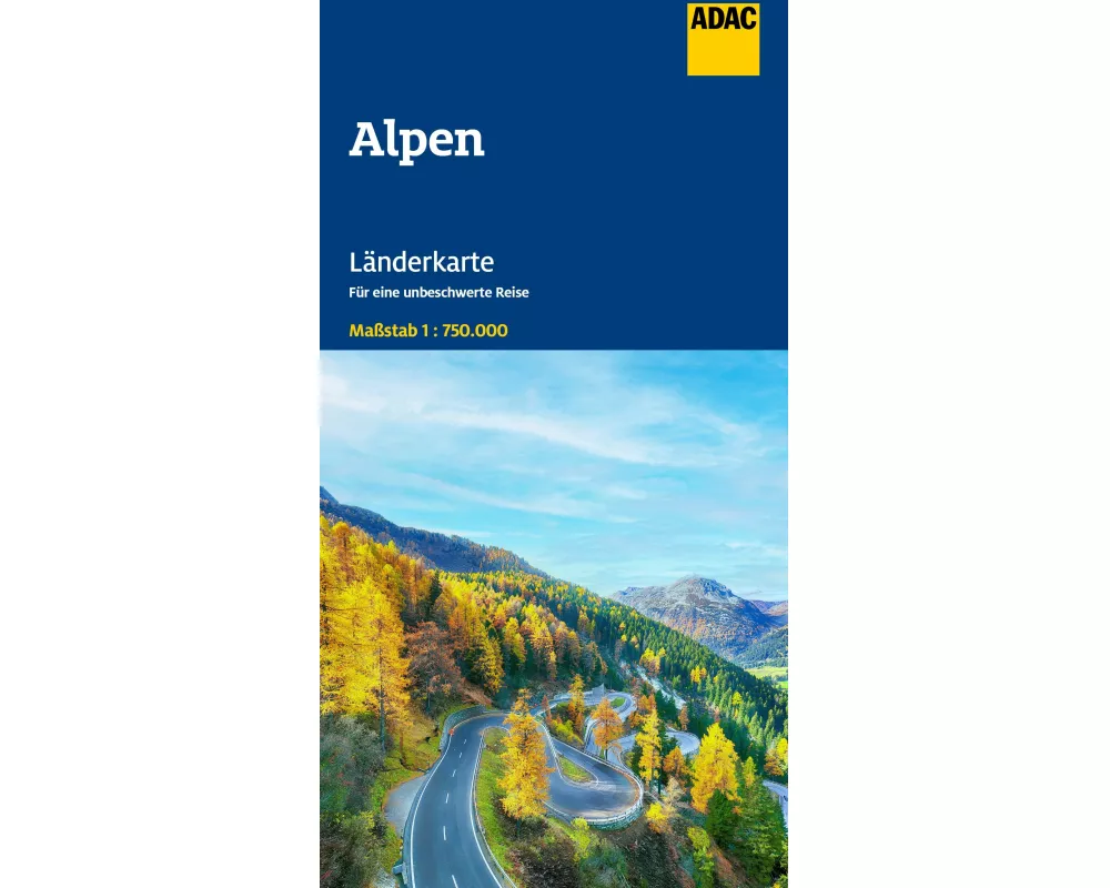 ADAC Länderkarte Alpen 1:750.000