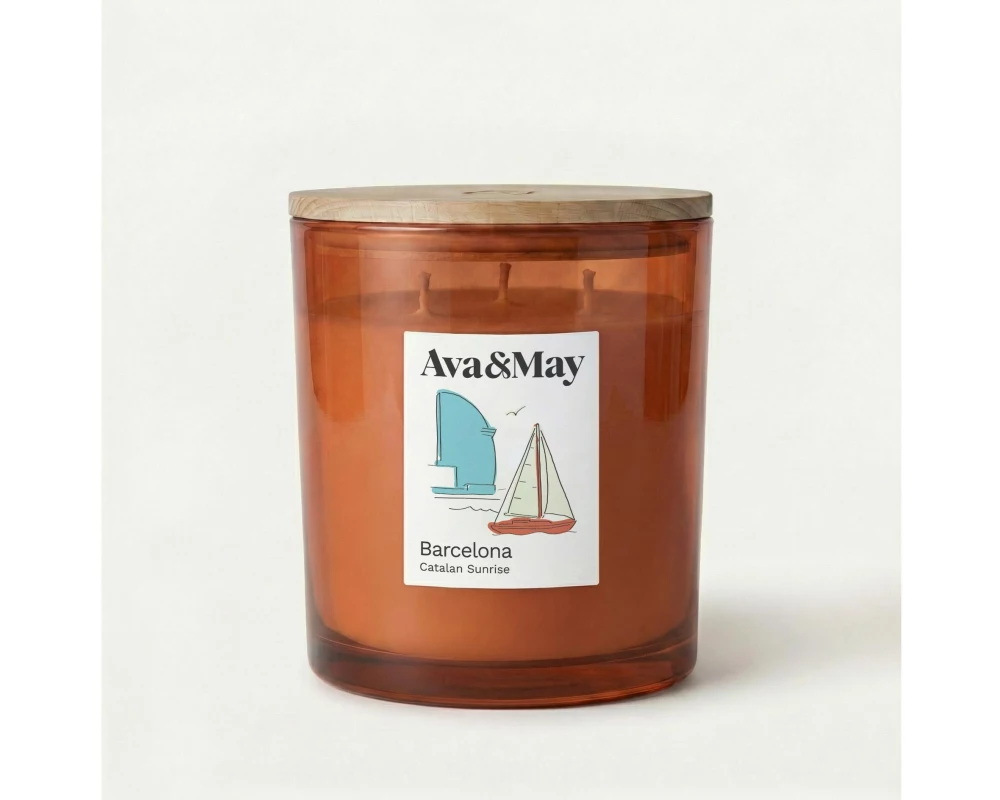 AVA & MAY Duftkerze Barcelona 550 g