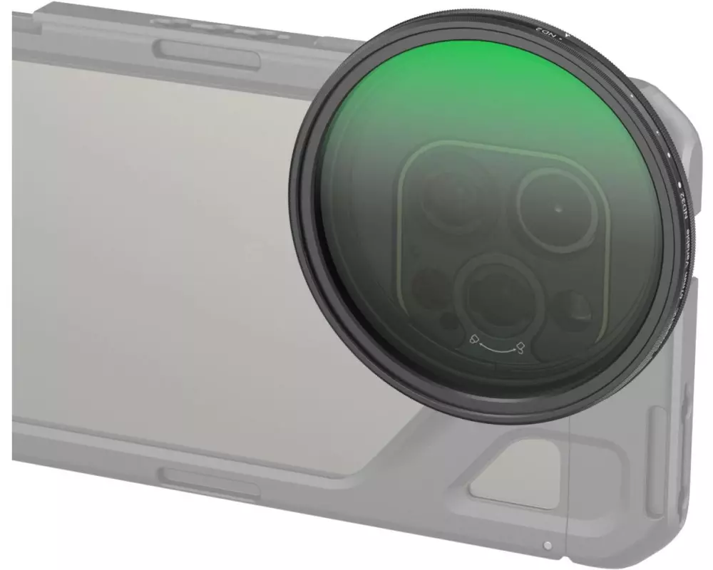 Smallrig Aufsteckbarer VND-Filter ND2-ND32 (1-5 Stop) 67mm T-mount