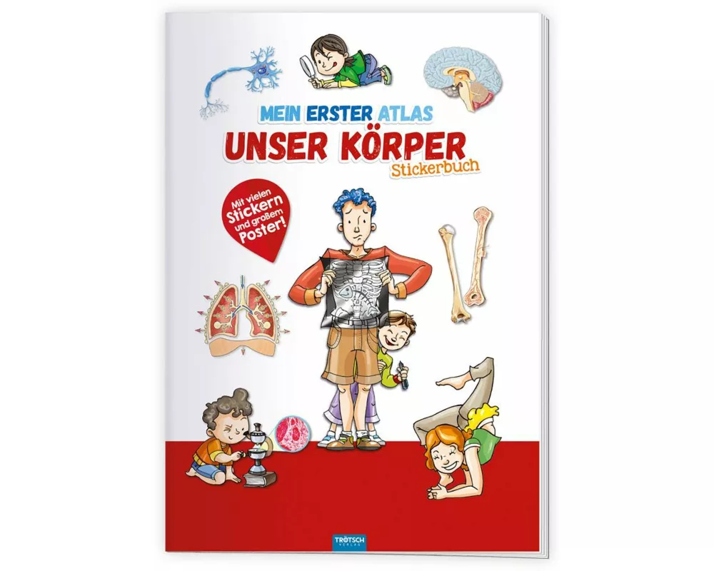 Trötsch Stickerbuch Mein erster Atlas Unser Körper