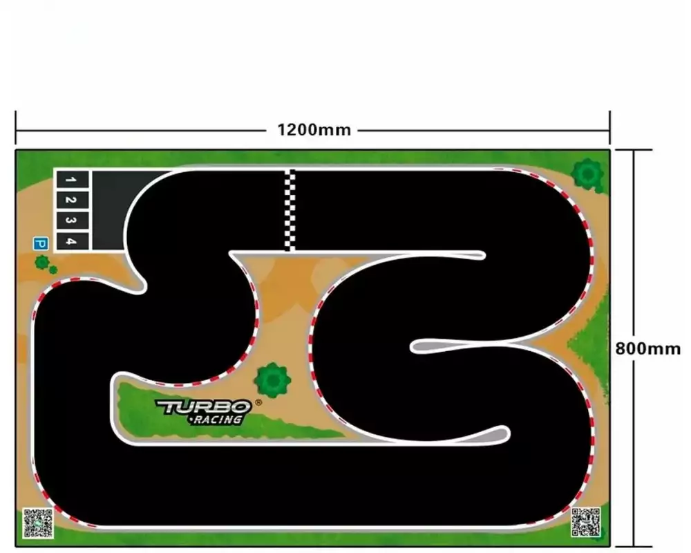 Turbo Racing Track XL Micro Rally 80 x 120 cm