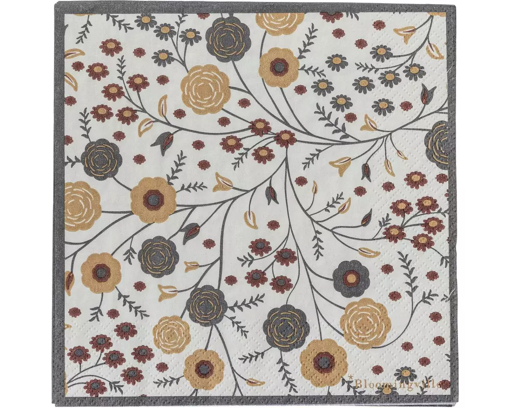 Bloomingville Papierservietten Eydis 33 cm x 33 cm, 20 Stück