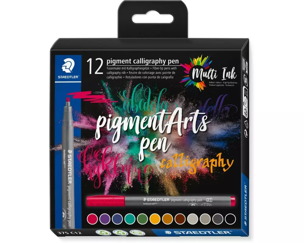 Staedtler Fasermaler Pigment Arts Brush Pen Calligraphy
