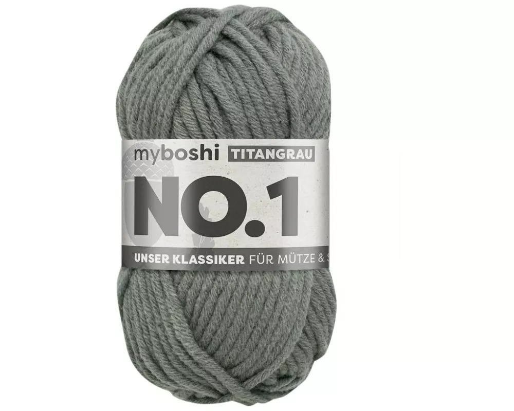myBoshi Wolle Nr.1 Titangrau 50 g, 55 m