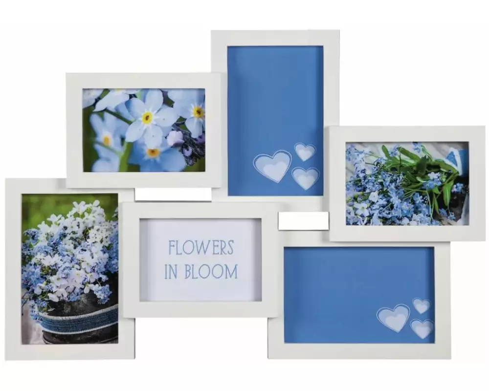 Hama Bilderrahmen Clermont Weiss, für 6 Fotos