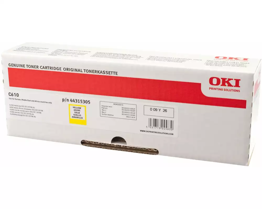 OKI Toner 44315305 Yellow