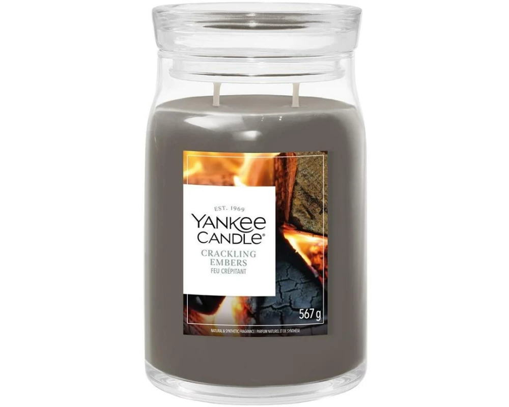 Yankee Candle Signature Duftkerze Crackling Embers Large Jar