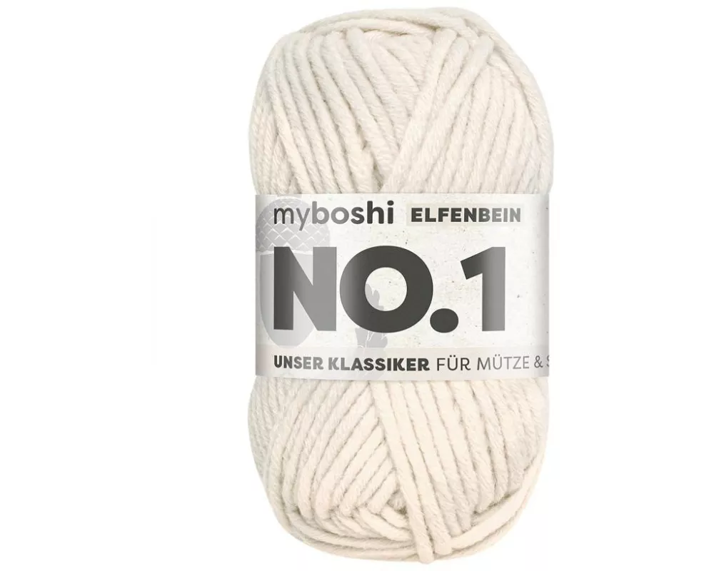 myBoshi Wolle Nr.1 Elfenbein 50 g, 55 m
