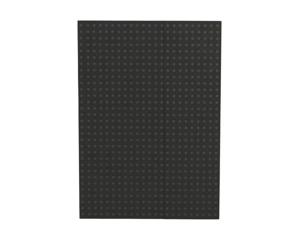 PaperOh Notizbuch Quadro A4, Blanko, Schwarz mit grauen Quadraten