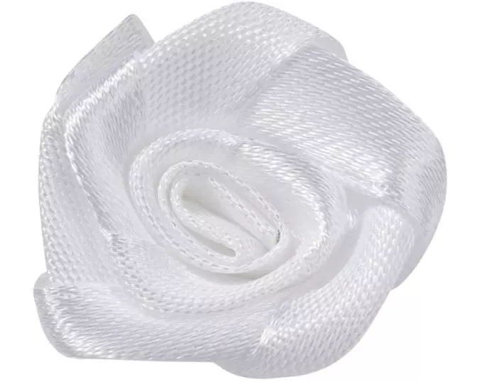 HobbyFun Streudeko Rosen 30 Stück, Weiss