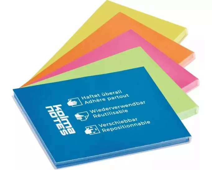 Kolma Notizzettel A6 Mehrfarbig, 100 Blätter