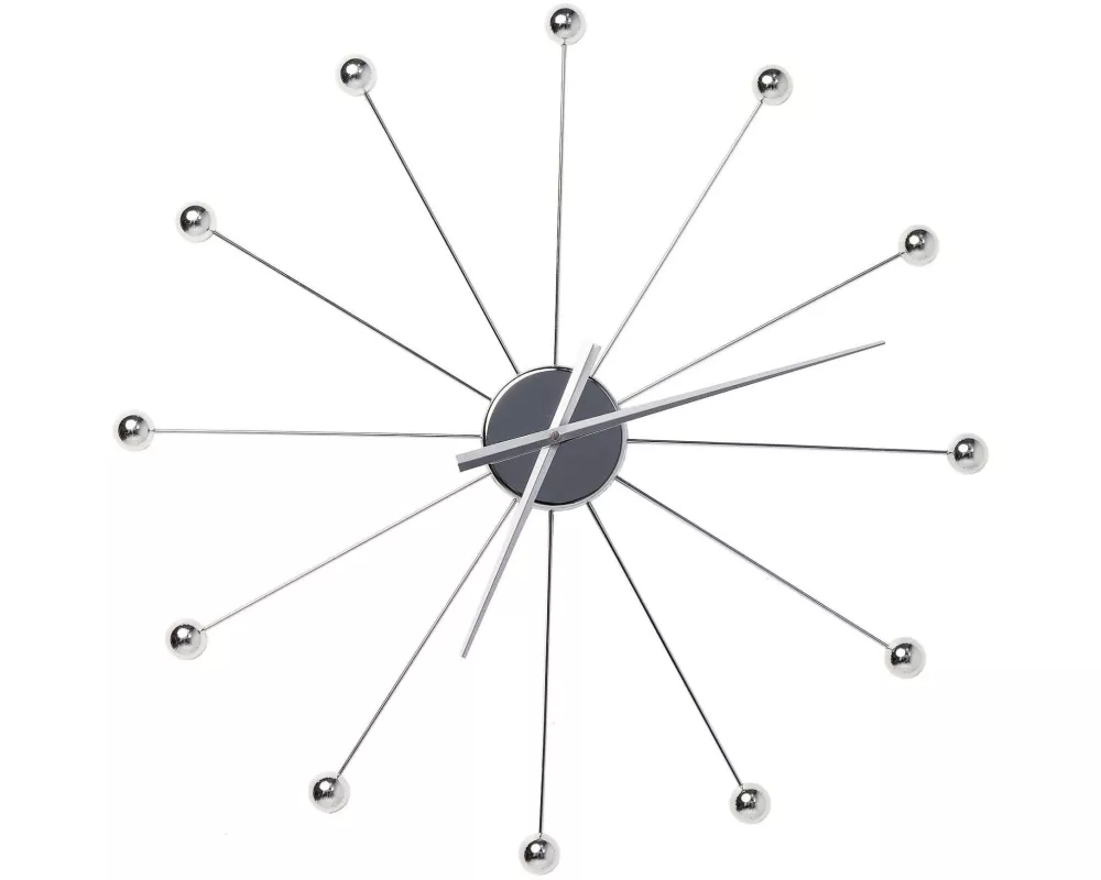 Kare Wanduhr Umbrella Ø 60 cm Chrome