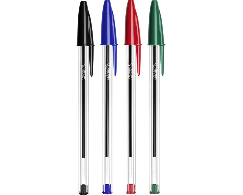 BIC Kugelschreiber Cristal Origin 0.32 mm, assortiert, 5 Stück