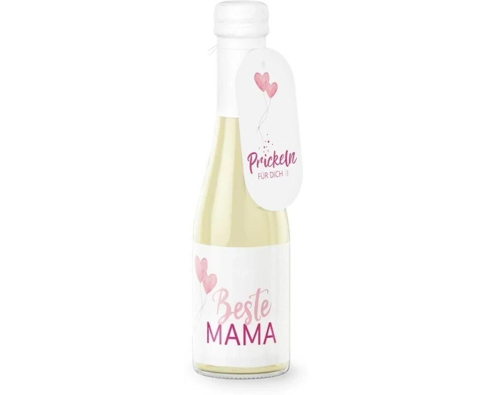 Trendcompany Geschenkidee Schaumwein Beste Mama 0.2 L