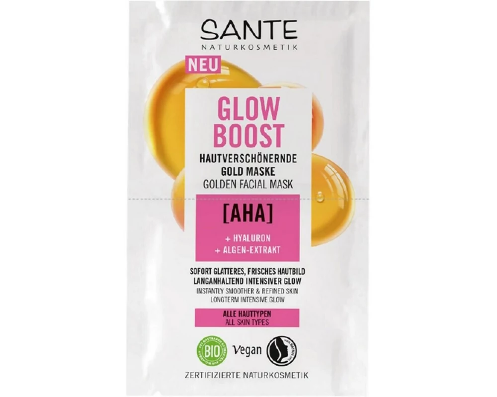 SANTE Gesichtsmaske Glow Boost Goldmaske 8 ml 8 ml