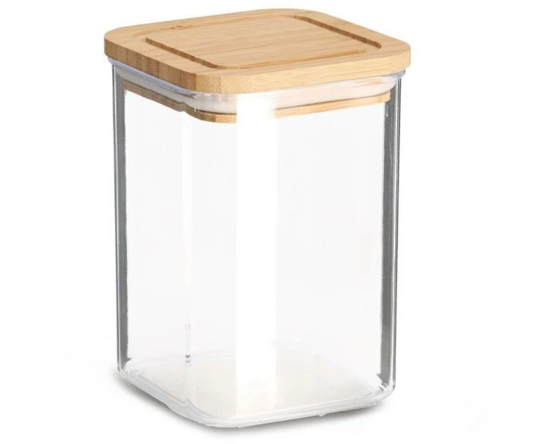 Zeller Present Vorratsdose Bambusdeckel 10 x 10 x 14.5 cm, 0.8 l
