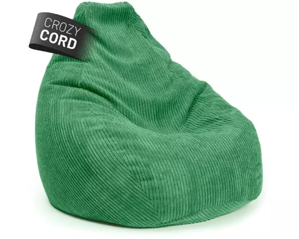 Lumaland Sitzsack GIANT Cord 400 l, Grün