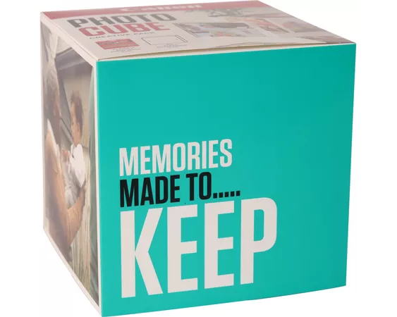 CANON Photo Cube Creative 13x13 blau PP2015x5 Acryl Fotorahmen inkl. 40 Bl.