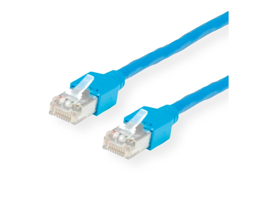 KERPEN Patchkabel Cat.5e (Class D) SF/U, MegaLine D1-20, gekreuzt, blau, 1 m