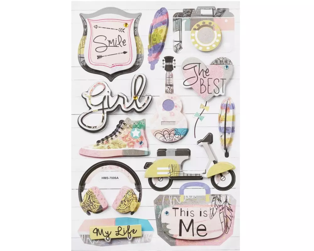 HobbyFun Motivsticker Girl 1 Blatt