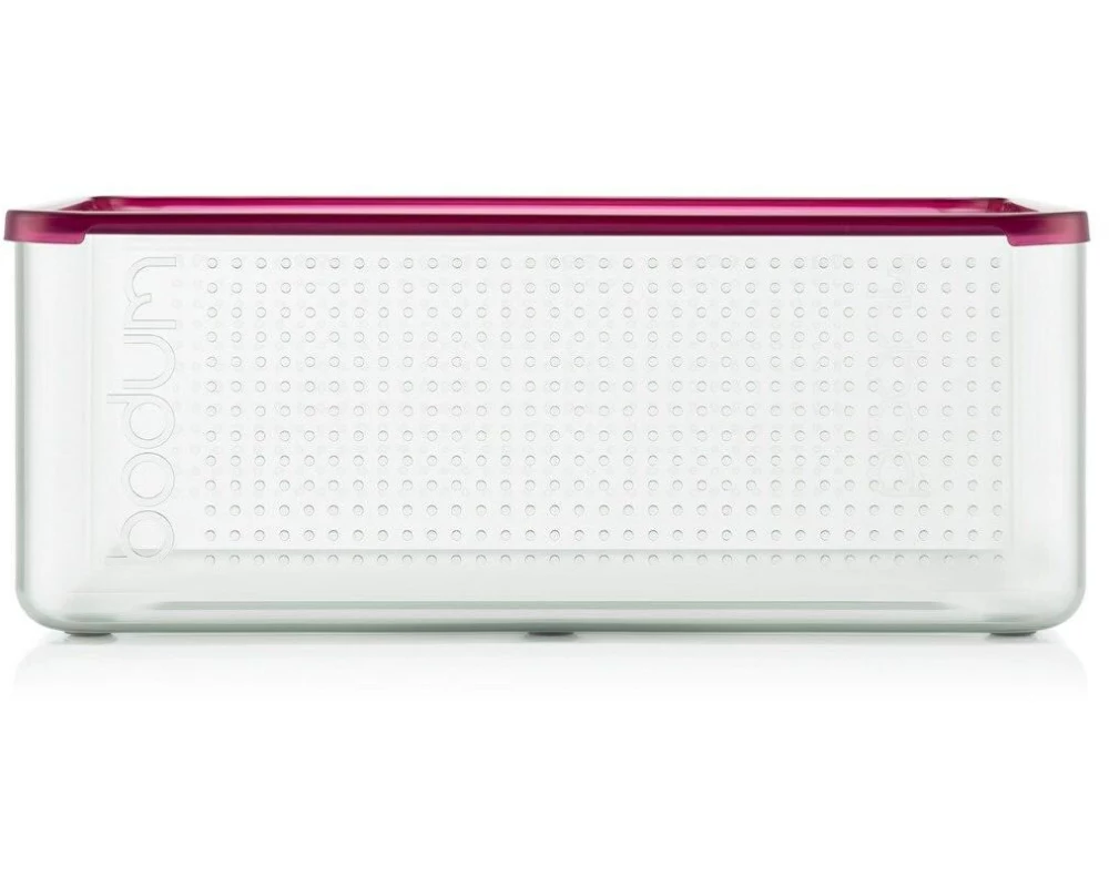 Bodum Brotbox Bistro mit Kunststoffdeckel, Cranberry